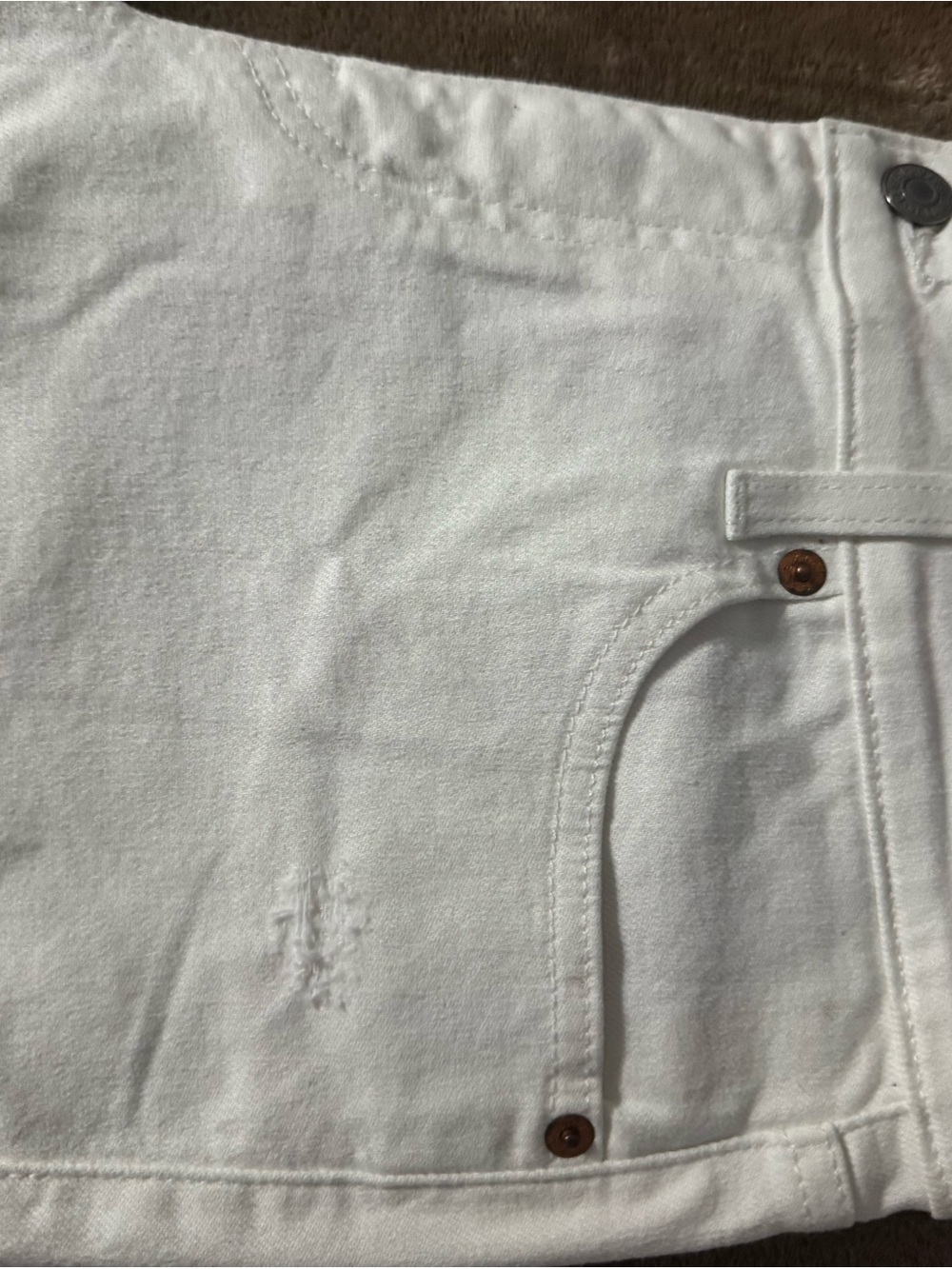 Levi's White Boyfriend Jeans - Picture 3 of 7